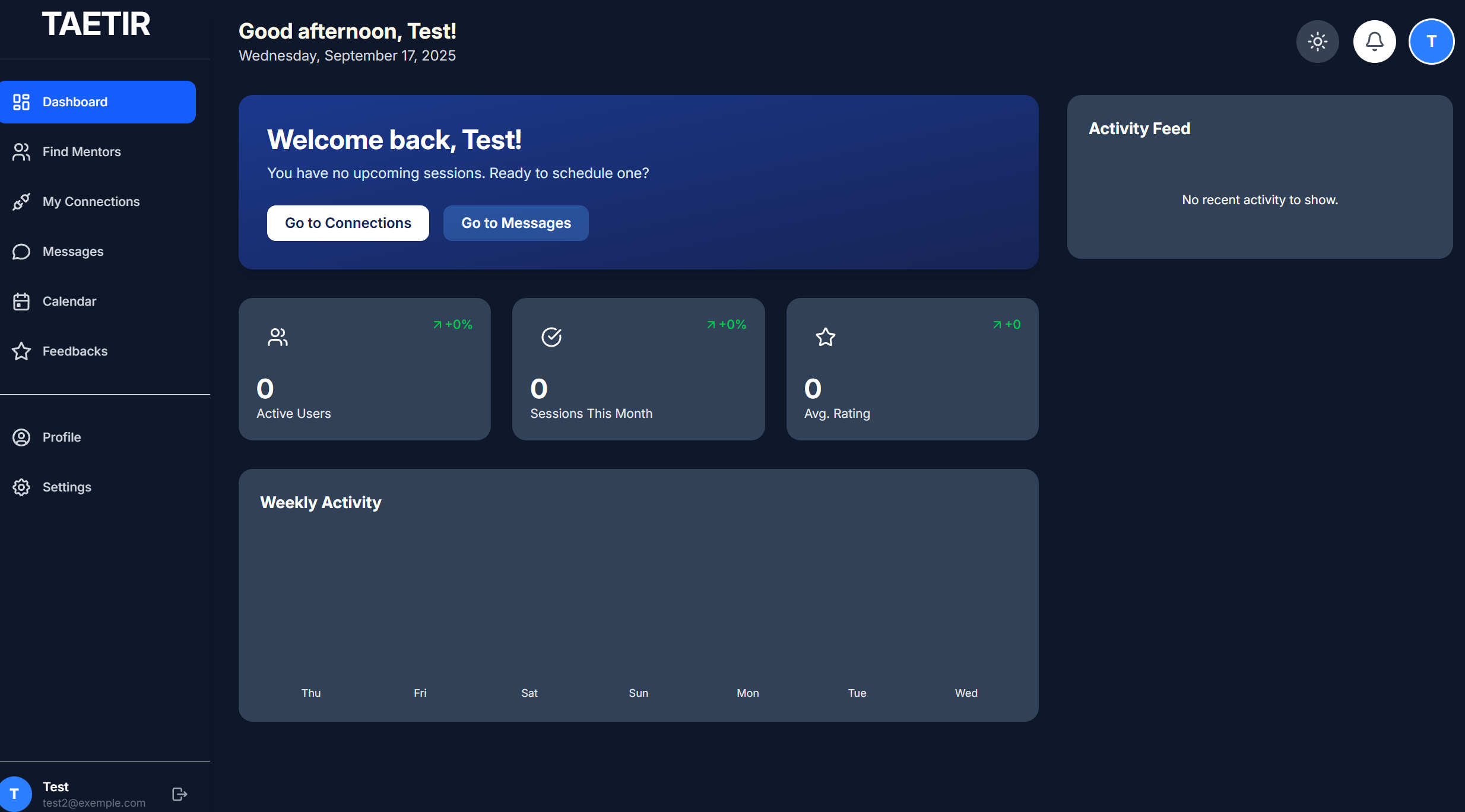 Taetir — The Modern Mentorship Platform